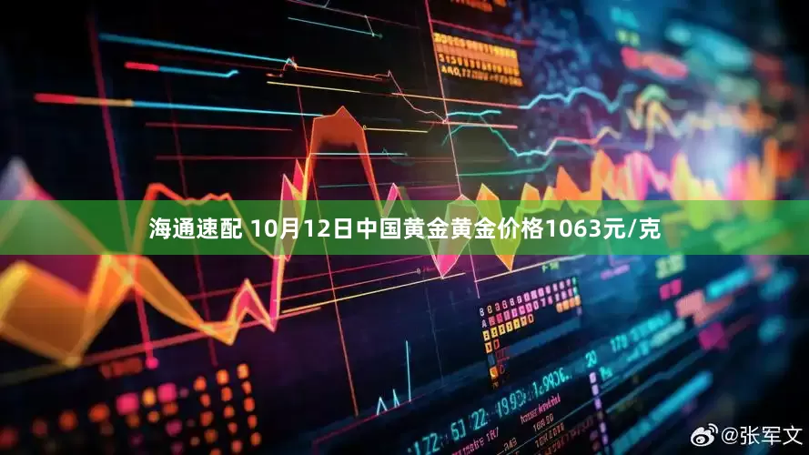 海通速配 10月12日中国黄金黄金价格1063元/克